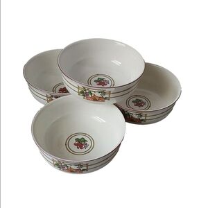 VILLEROY & BOCH " MON JARDIN" VITRO PORCELAIN 4 OATMEAL/ FRUITS  BOWL